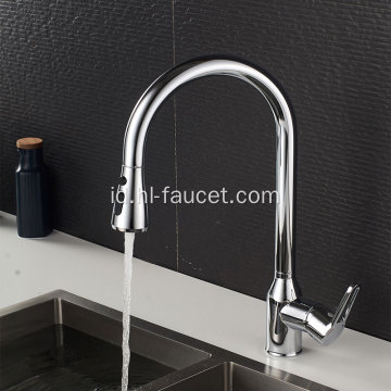 Kuningan menarik faucet dapur